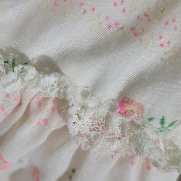 Vintage Vicky Vaughn Prairie Dress White Maxi Embroidered Gigot Puff Sleeve XXS - Picture 14 of 16